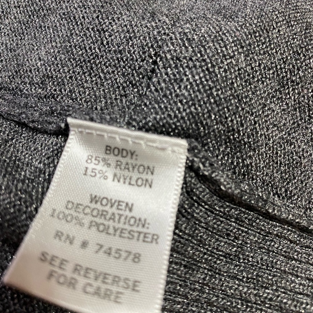 Cache Gray Knit Ruffle Design Front Vest With Seq… - image 5